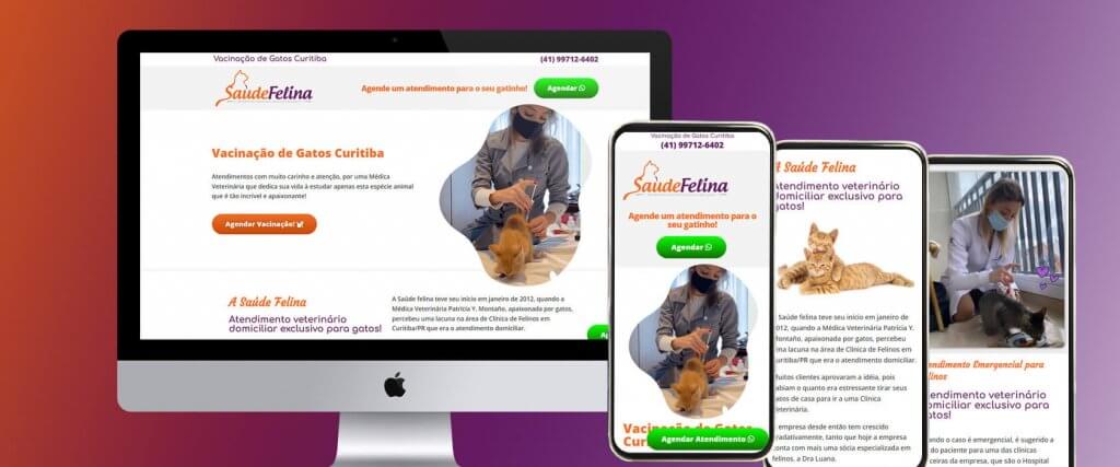 Criação de Landing Page para Veterinárias e Pet Shop
