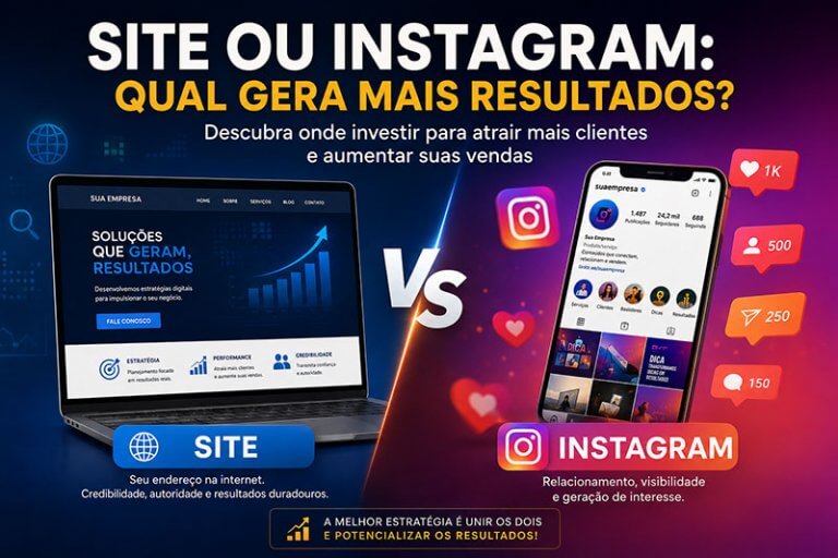Criação de Site ou Instagram: qual gera mais resultados para sua empresa?